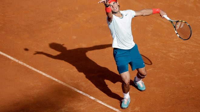  Roger Federer and Rafael Nadal will renew their rivalry in the Italian Open final Sunday.